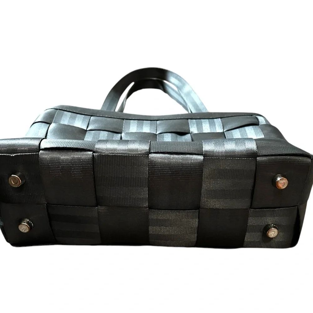 Harveys Seatbelt Bag Tote/Purse - Dark Gray Woven Style